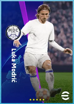 Luka Modrić eFootball 2026 player card, 89 OVR CMF