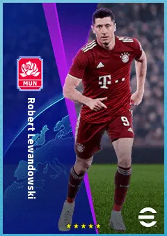 Robert Lewandowski eFootball 2026 player card, 93 OVR CF