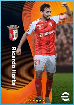 Ricardo Horta eFootball 2026 player card, 84 OVR AMF