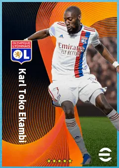 Karl Toko Ekambi eFootball 2026 player card, 84 OVR LWF