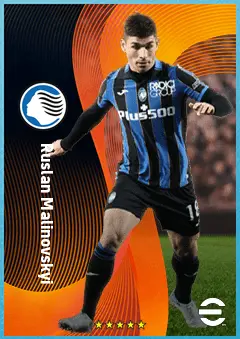 Ruslan Malinovskyi eFootball 2026 player card, 87 OVR AMF