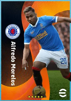 Alfredo Morelos eFootball 2026 player card, 83 OVR CF
