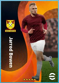 Jarrod Bowen eFootball 2026 player card, 85 OVR RMF