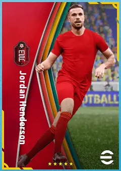 Jordan Henderson eFootball 2026 player card, 88 OVR CMF