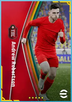 Andrew Robertson eFootball 2026 player card, 89 OVR LB