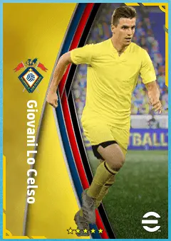 Giovani Lo Celso eFootball 2026 player card, 85 OVR CMF