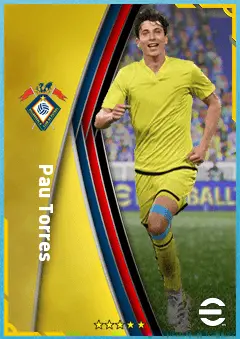 Pau Torres eFootball 2026 player card, 88 OVR CB