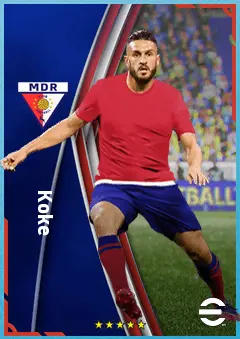 Koke eFootball 2026 player card, 89 OVR CMF