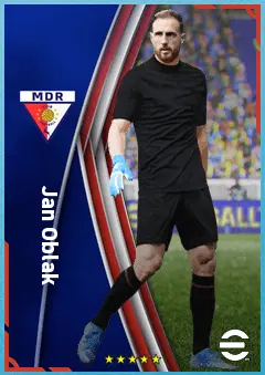 Jan Oblak eFootball 2026 player card, 92 OVR GK