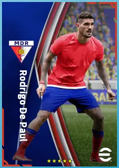 Rodrigo De Paul eFootball 2026 player card, 88 OVR CMF