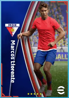 Marcos Llorente eFootball 2026 player card, 89 OVR CMF