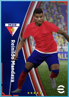 Reinildo Mandava eFootball 2026 player card, 85 OVR LB