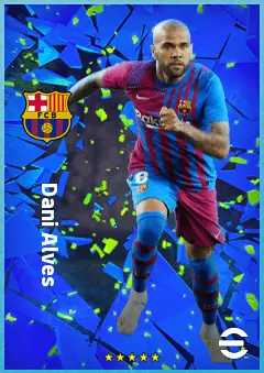 Dani Alves eFootball 2026 player card, 85 OVR RMF