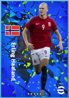 Erling Haaland eFootball 2026 player card, 92 OVR CF