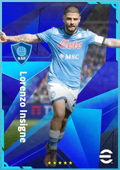 Lorenzo Insigne eFootball 2026 player card, 89 OVR LWF