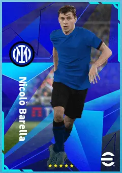 Nicolò Barella eFootball 2026 player card, 90 OVR CMF