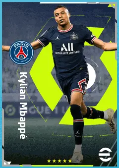 Kylian Mbappé eFootball 2026 player card, 93 OVR CF