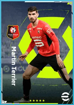 Martin Terrier eFootball 2026 player card, 84 OVR LWF