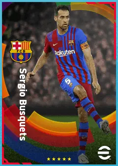 Sergio Busquets eFootball 2026 player card, 89 OVR DMF