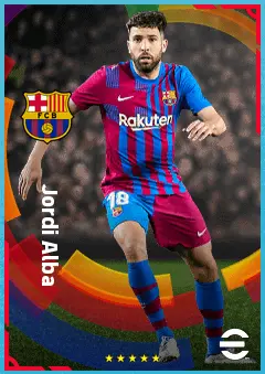 Jordi Alba eFootball 2026 player card, 88 OVR LB