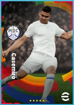 Casemiro eFootball 2026 player card, 91 OVR DMF