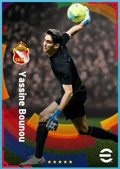 Yassine Bounou eFootball 2026 player card, 87 OVR GK
