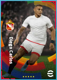 Diego Carlos eFootball 2026 player card, 87 OVR CB