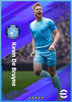 Kevin De Bruyne eFootball 2026 player card, 92 OVR AMF