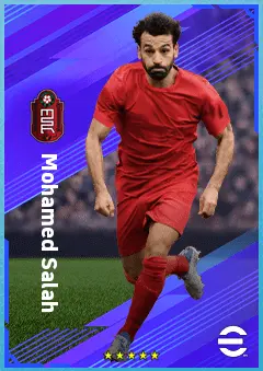 Mohamed Salah eFootball 2026 player card, 93 OVR RWF