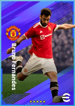 Bruno Fernandes eFootball 2026 player card, 90 OVR AMF