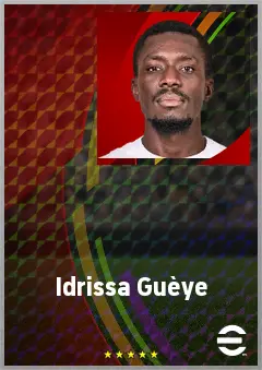 Idrissa Guèye eFootball 2026 player card, 75 OVR DMF