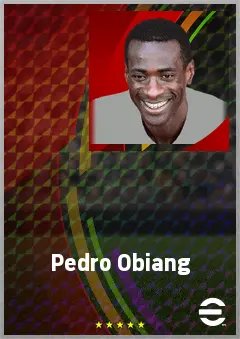 Pedro Obiang eFootball 2026 player card, 72 OVR CMF