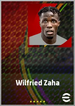 Wilfried Zaha eFootball 2026 player card, 76 OVR LWF