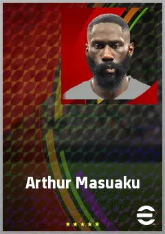 Arthur Masuaku eFootball 2026 player card, 74 OVR LB