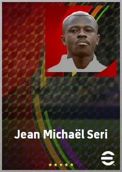 Jean Michaël Seri eFootball 2026 player card, 73 OVR CMF