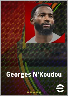 Georges N'Koudou eFootball 2026 player card, 73 OVR LWF