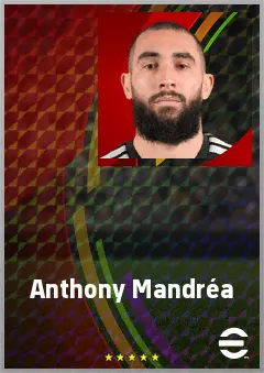 Anthony Mandréa eFootball 2026 player card, 71 OVR GK