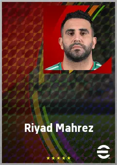 Riyad Mahrez eFootball 2026 player card, 78 OVR RWF