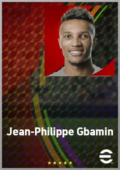 Jean-Philippe Gbamin eFootball 2026 player card, 72 OVR CB