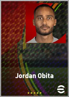 Jordan Obita eFootball 2026 player card, 70 OVR LB