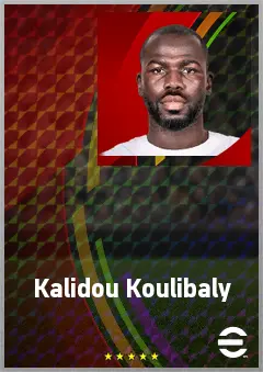 Kalidou Koulibaly eFootball 2026 player card, 78 OVR CB