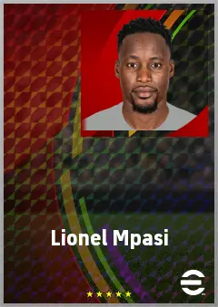 Lionel Mpasi eFootball 2026 player card, 69 OVR GK