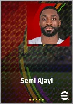 Semi Ajayi eFootball 2026 player card, 70 OVR CB
