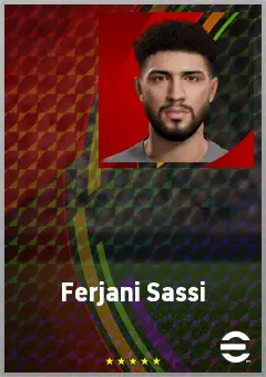 Ferjani Sassi eFootball 2026 player card, 72 OVR CMF
