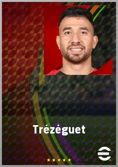 Trézéguet eFootball 2026 player card, 75 OVR LWF