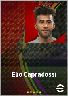 Elio Capradossi eFootball 2026 player card, 70 OVR CB