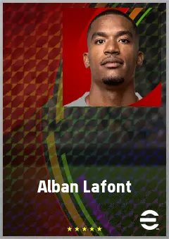 Alban Lafont eFootball 2026 player card, 74 OVR GK