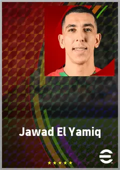 Jawad El Yamiq eFootball 2026 player card, 74 OVR CB