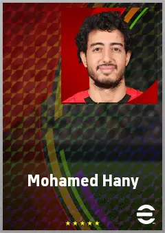 Mohamed Hany eFootball 2026 player card, 70 OVR RB