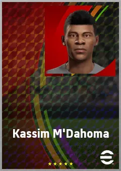 Kassim M'Dahoma eFootball 2026 player card, 67 OVR CB